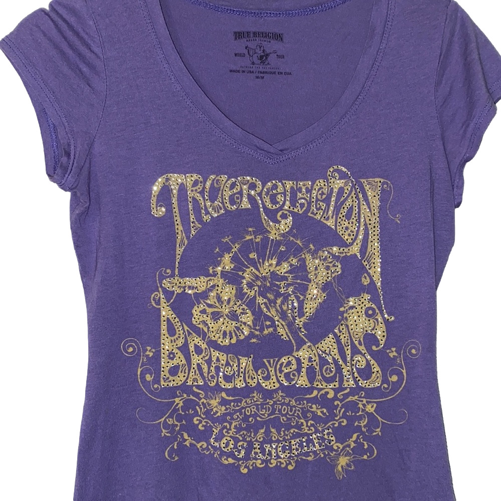 Y2K True Religion Rhinestone Top